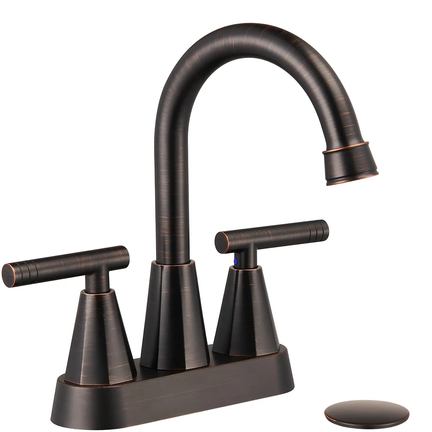 Cobbe Bathroom Faucets for Sink 3 Hole, 4 Inch with Pop Up Drain Cobbe