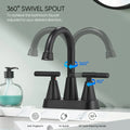 Cobbe Bathroom Faucets for Sink 3 Hole, 4 Inch with Pop Up Drain Cobbe