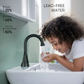 Cobbe Bathroom Faucets for Sink 3 Hole, 4 Inch with Pop Up Drain Cobbe