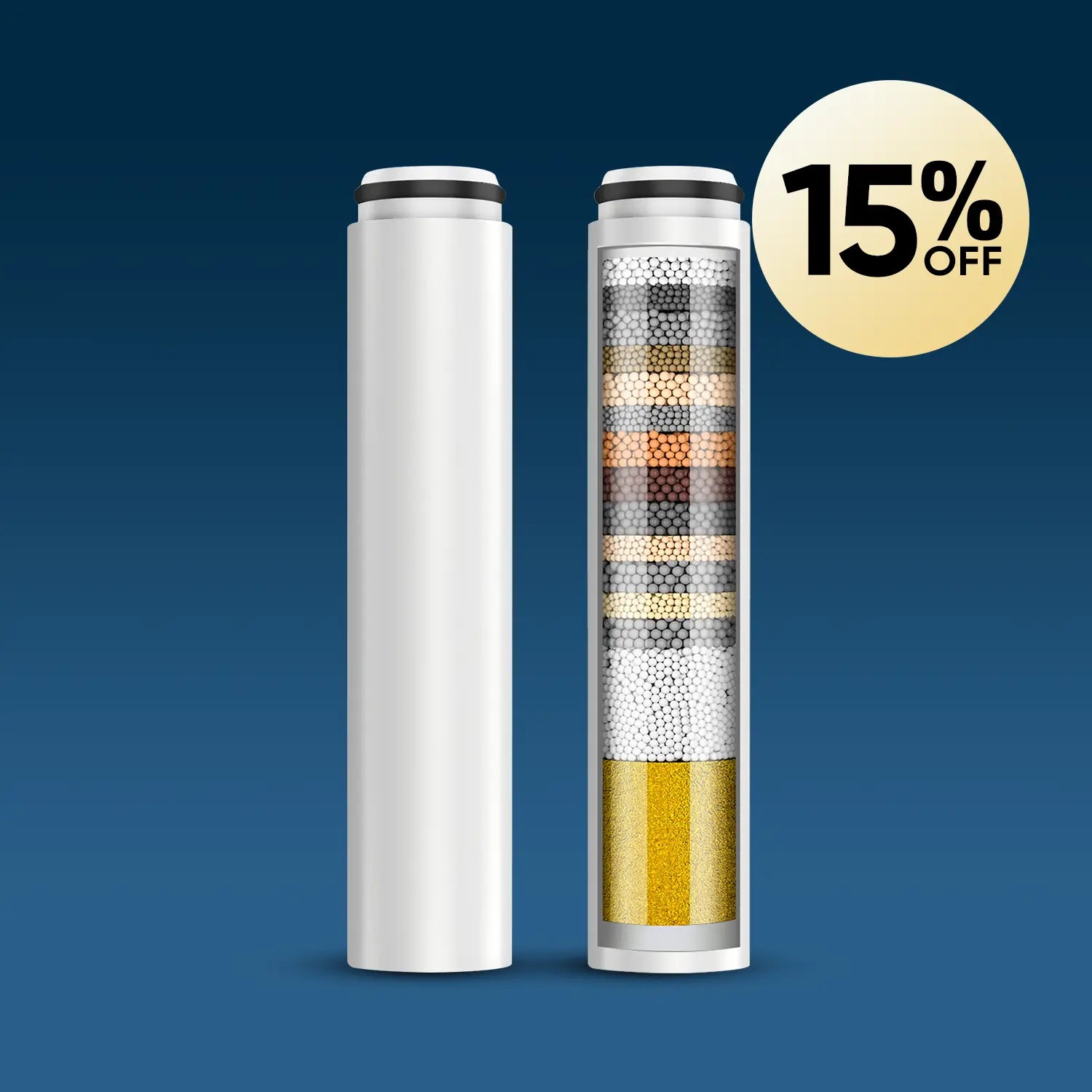 IceJoy Shower Filter Replacement Cartridge - Removes Chlorine & Heavy Metals, Fits Most Shower Heads 1 thumbnail image