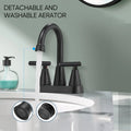 Cobbe Bathroom Faucets for Sink 3 Hole, 4 Inch with Pop Up Drain Cobbe