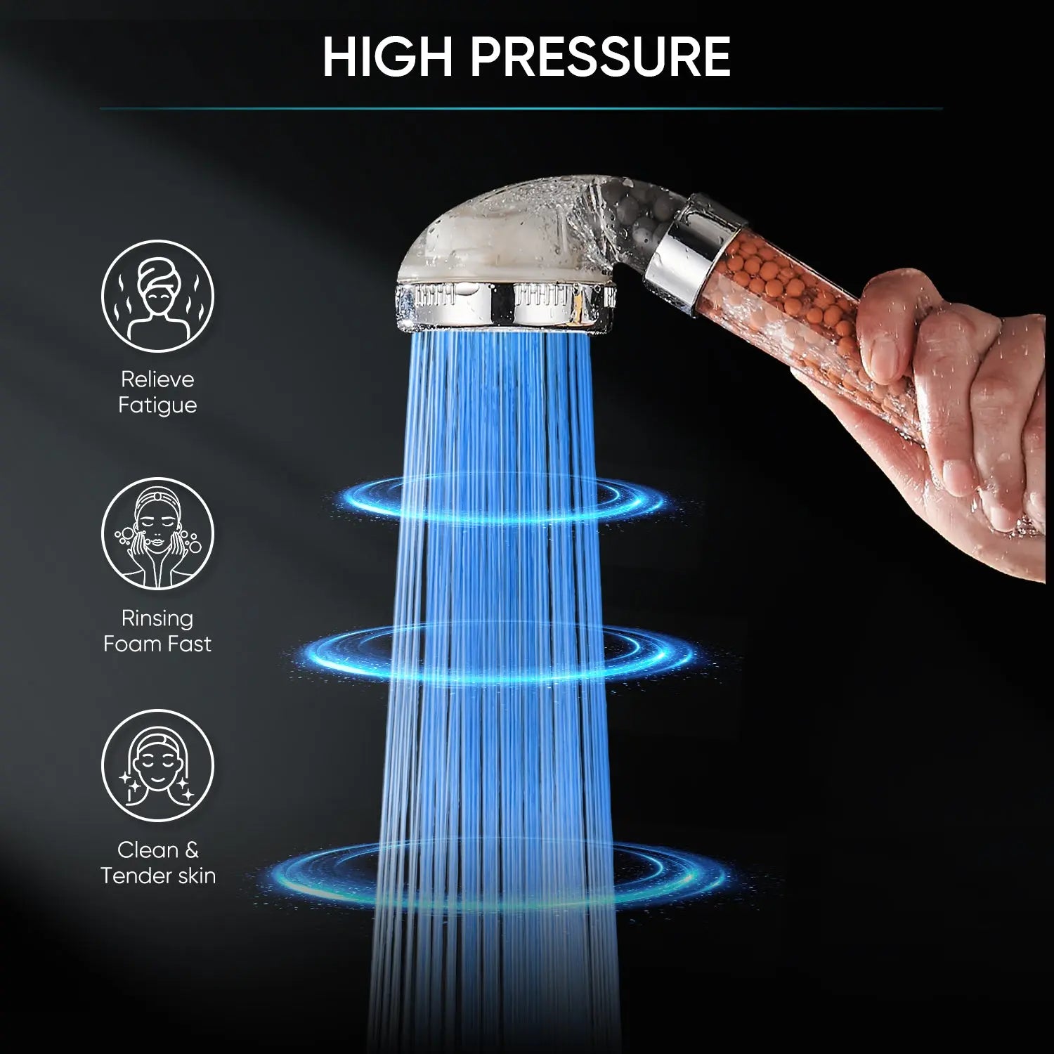 Cobbe LED Shower Head with Temperature Sensor Cobbe