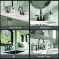 Cobbe Bathroom Faucets for Sink 3 Hole, 4 Inch with Pop Up Drain Cobbe