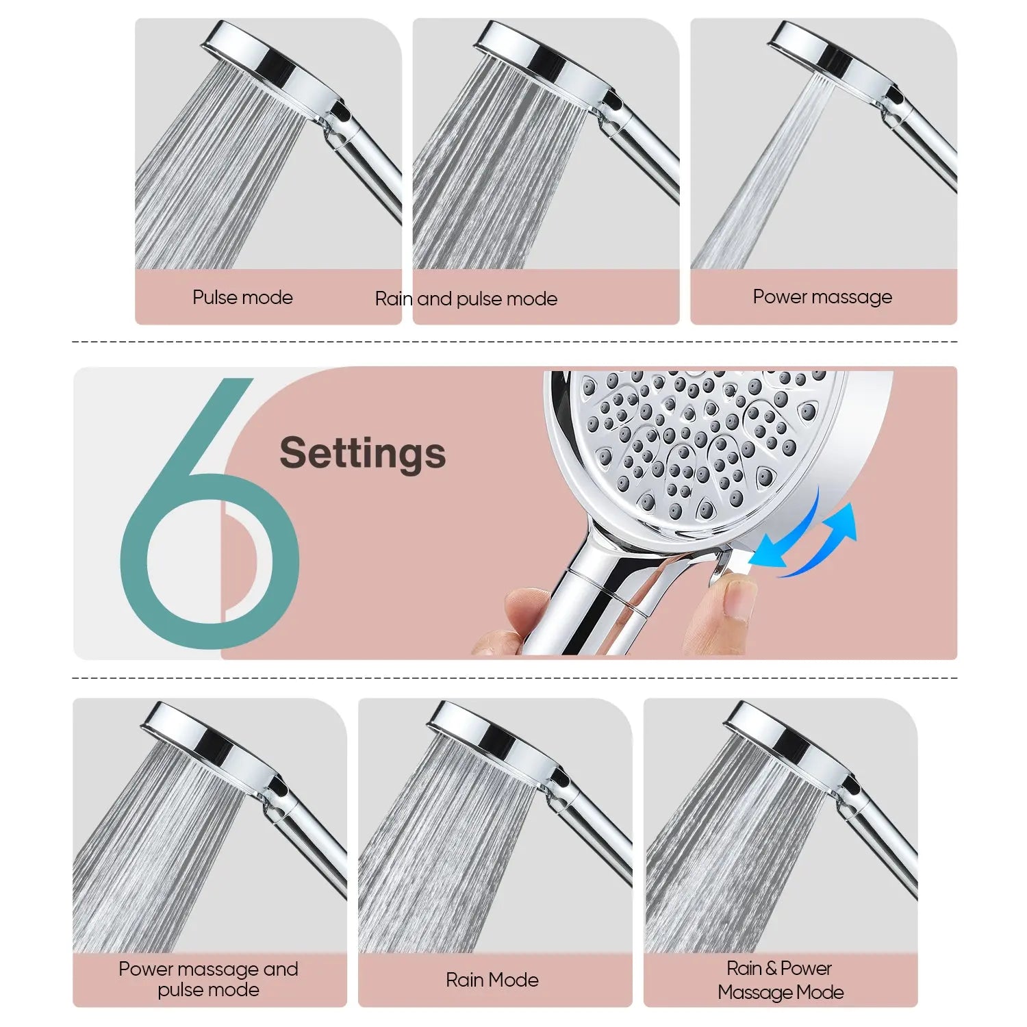 Cobbe Filtered Shower Head for Hard Water, Filters Over 99% Of Chlorine Cobbe