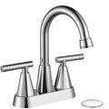 Cobbe Bathroom Faucets for Sink 3 Hole, 4 Inch with Pop Up Drain Cobbe