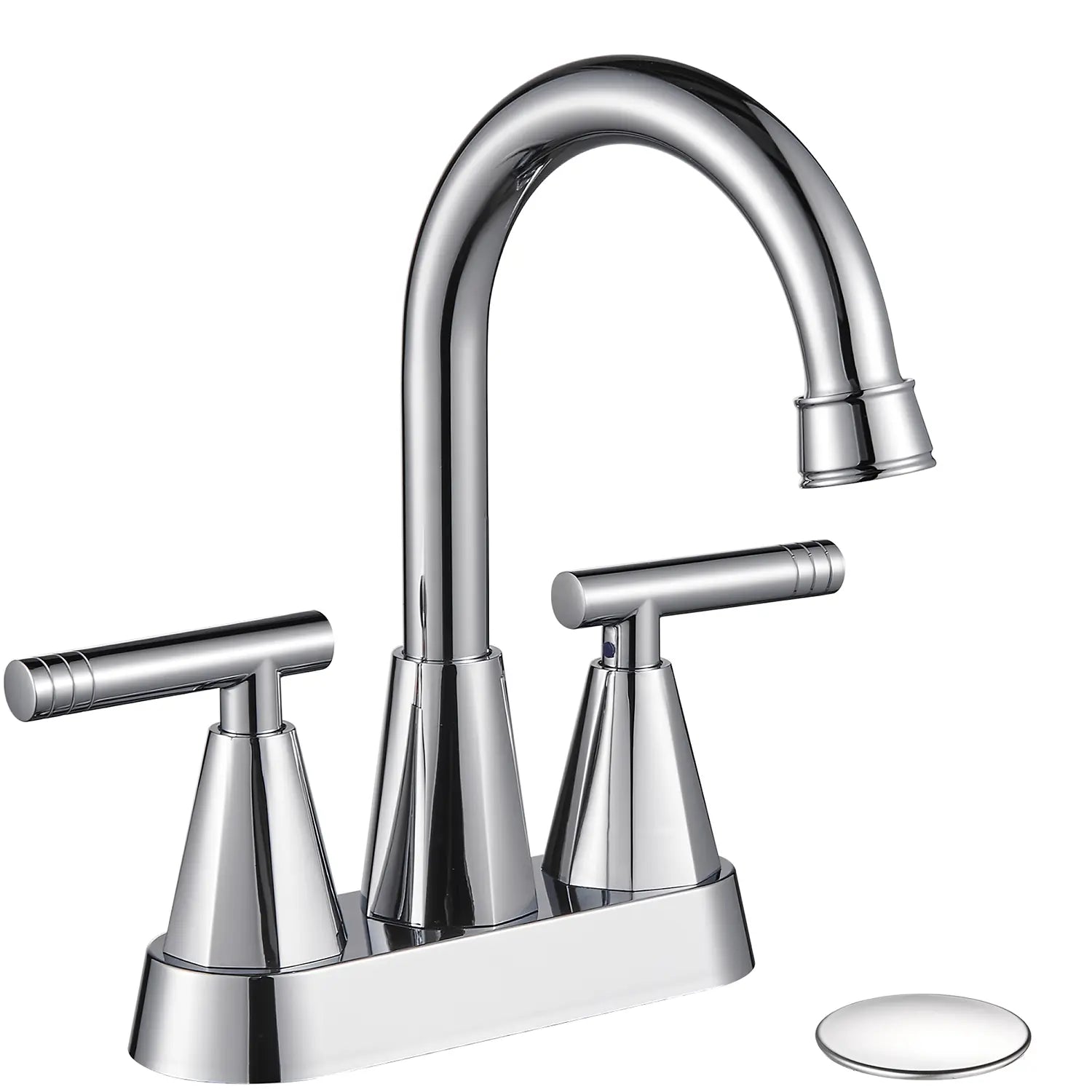 Cobbe Bathroom Faucets for Sink 3 Hole, 4 Inch with Pop Up Drain Cobbe