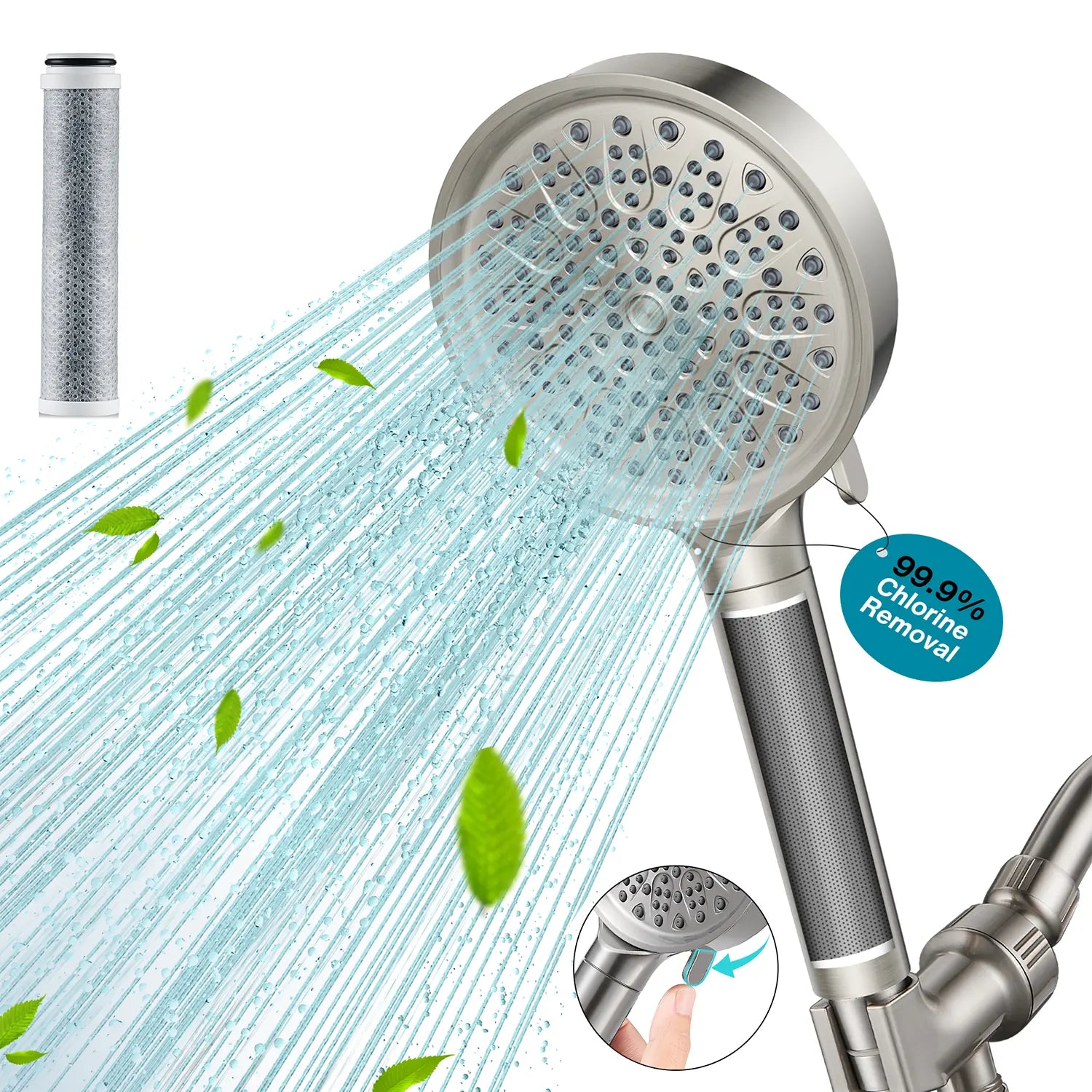Cobbe Filtered Shower Head for Hard Water, Filters Over 99% Of Chlorine Cobbe