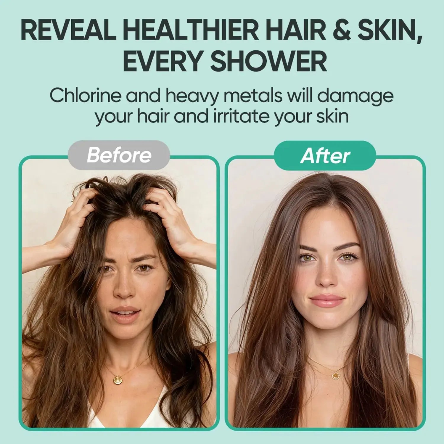 Cobbe Shower Filter Cartridge, Shower Filter for Hard Water (1/2 PACK) Cobbe