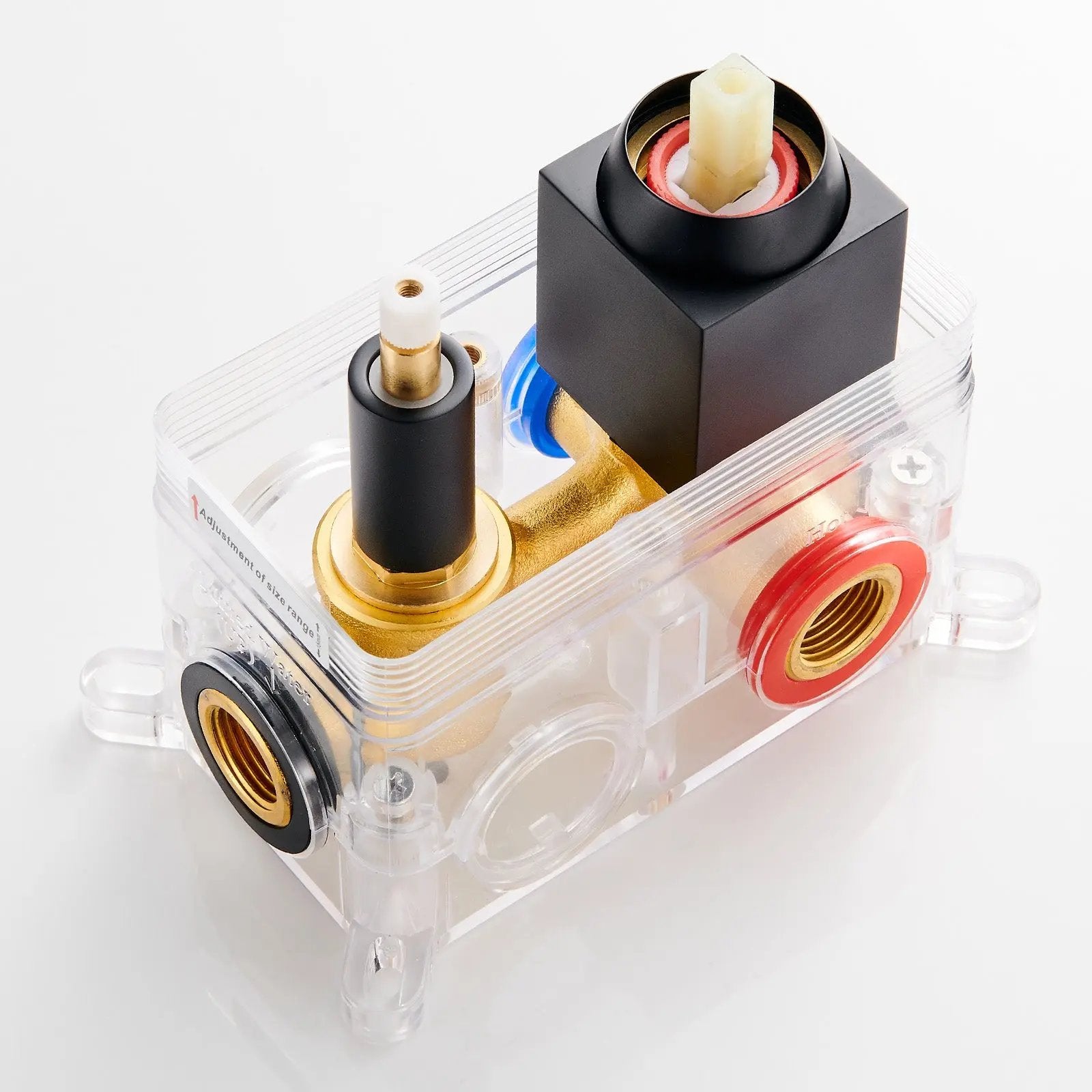 Shower Valve Core with Pressure Balancing Valve Model Matte Black Cobbe official