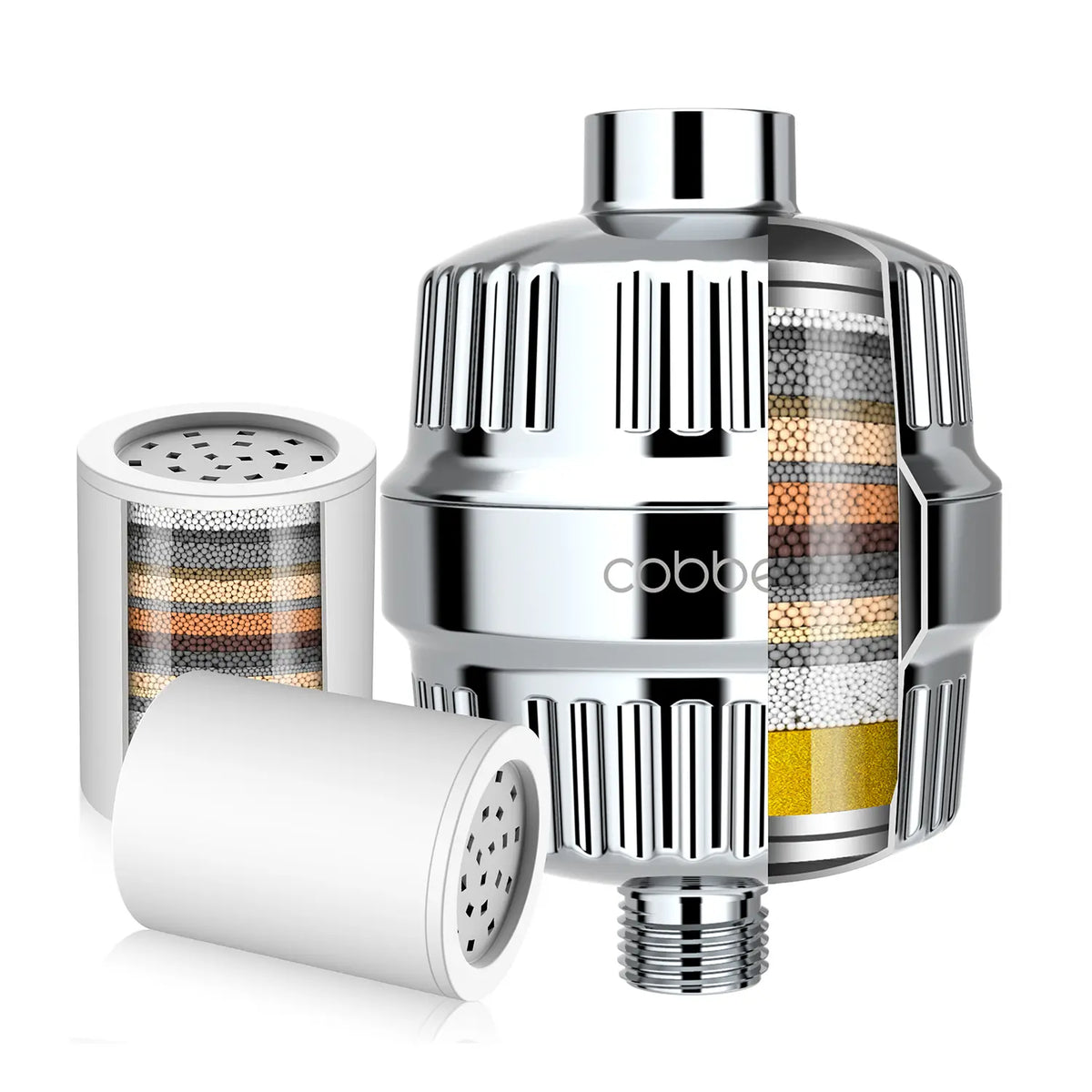 Cobbe Shower Filter for Hard Water with 2 pcs replacement