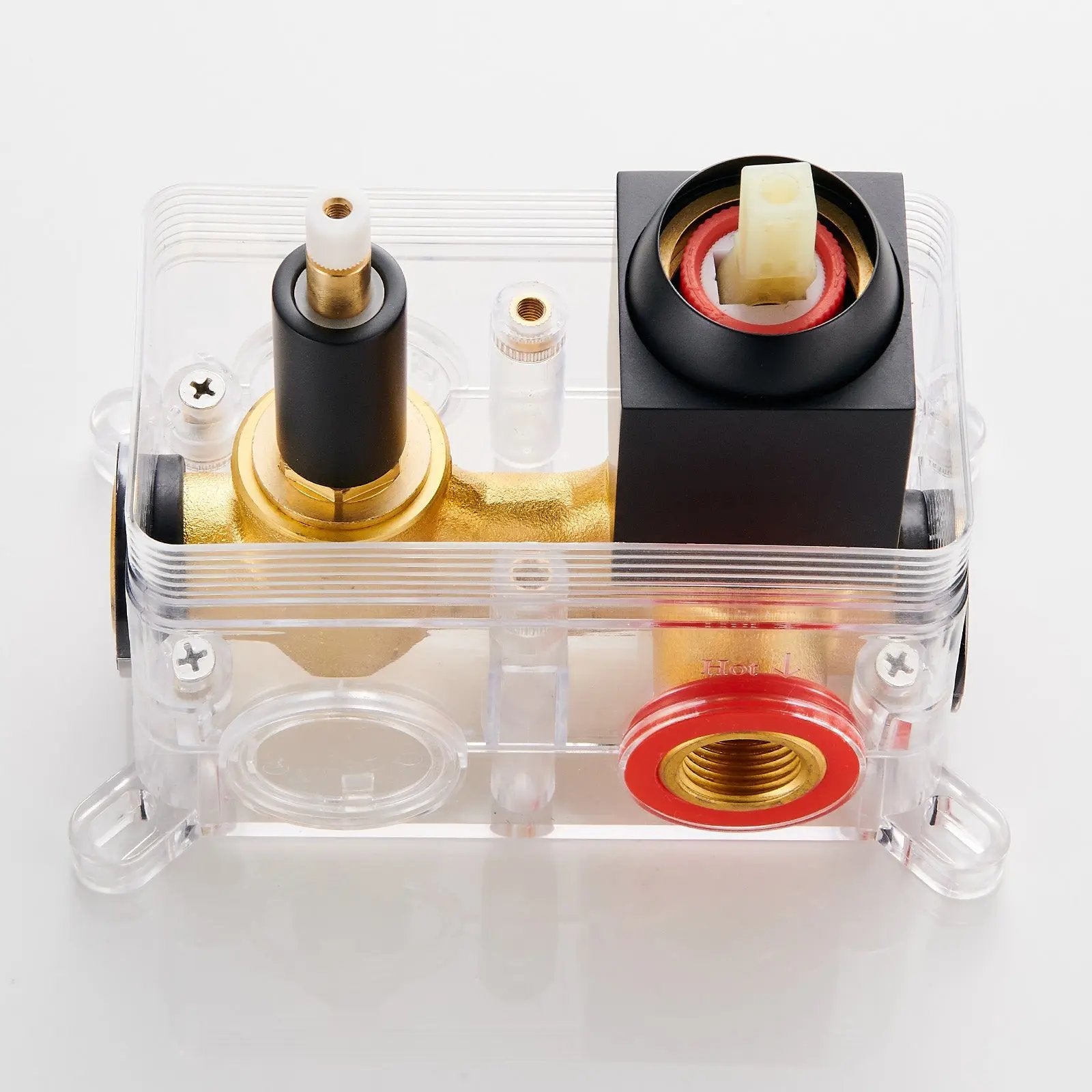 Shower Valve Core with Pressure Balancing Valve Model Matte Black Cobbe official