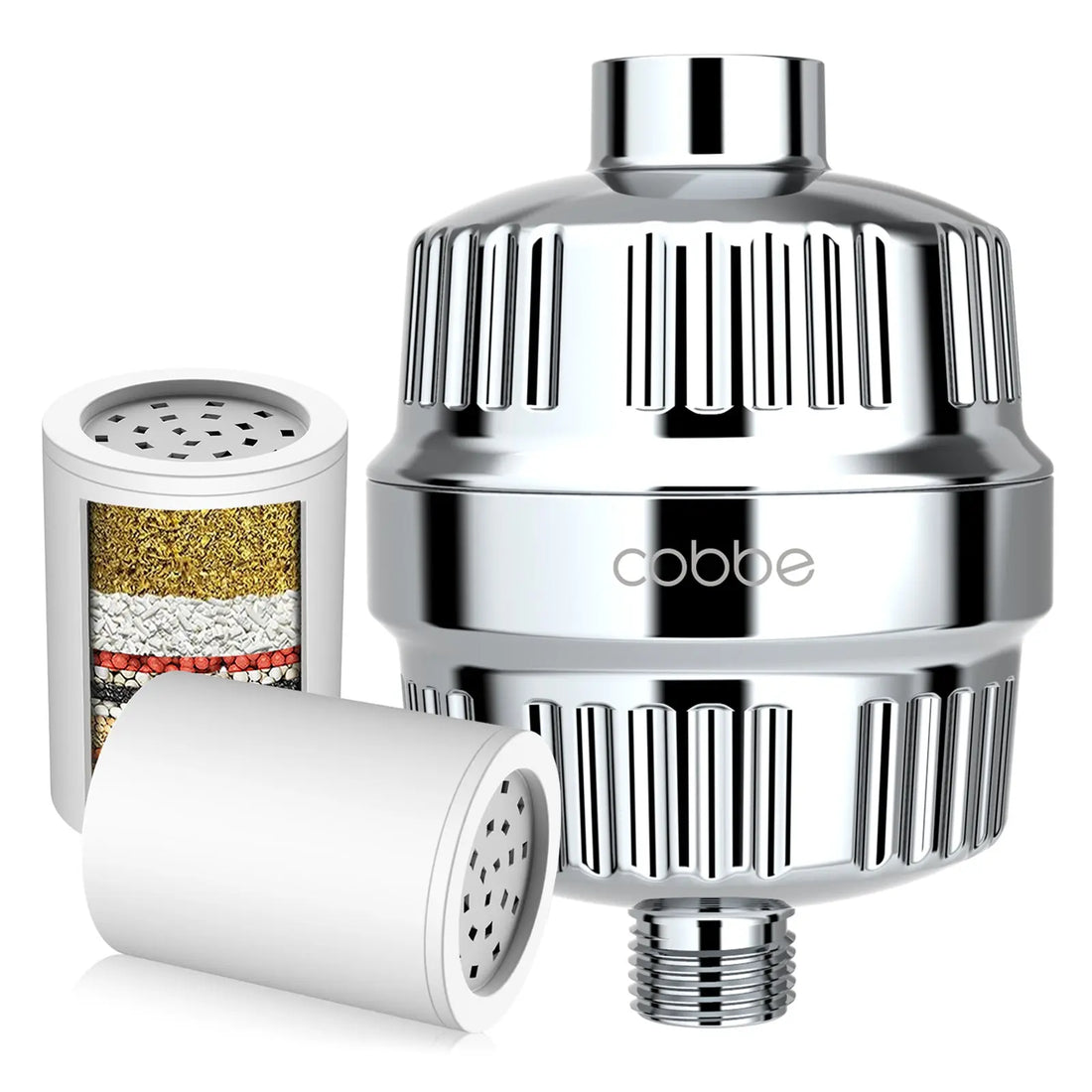 Cobbe Shower Filter for Hard Water, with  Filter Replacement（2/3 PCS） Cobbe