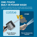 Cobbe Ion Drops Filtered Shower Head - High Pressure, 4+1 Spray Modes with Power Wash for Hard Water, Removes Chlorine Cobbe