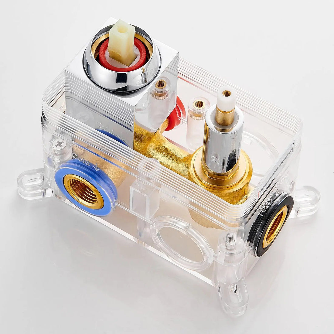 Shower Valve Core with Pressure Balancing Valve Chrome Cobbe official