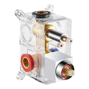 Shower Valve Core with Pressure Balancing Valve Chrome Cobbe official