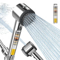Cobbe Ion Drops Filtered Shower Head - High Pressure, 4+1 Spray Modes with Power Wash for Hard Water, Removes Chlorine Cobbe