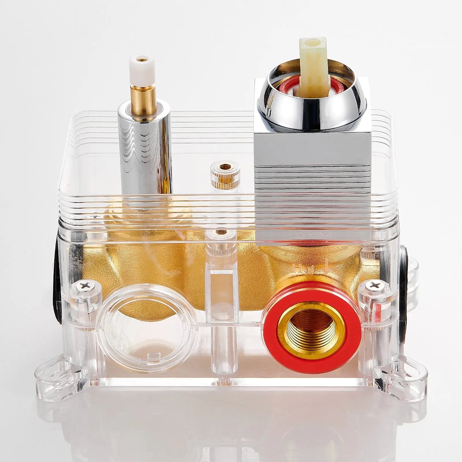 Shower Valve Core with Pressure Balancing Valve Chrome Cobbe official