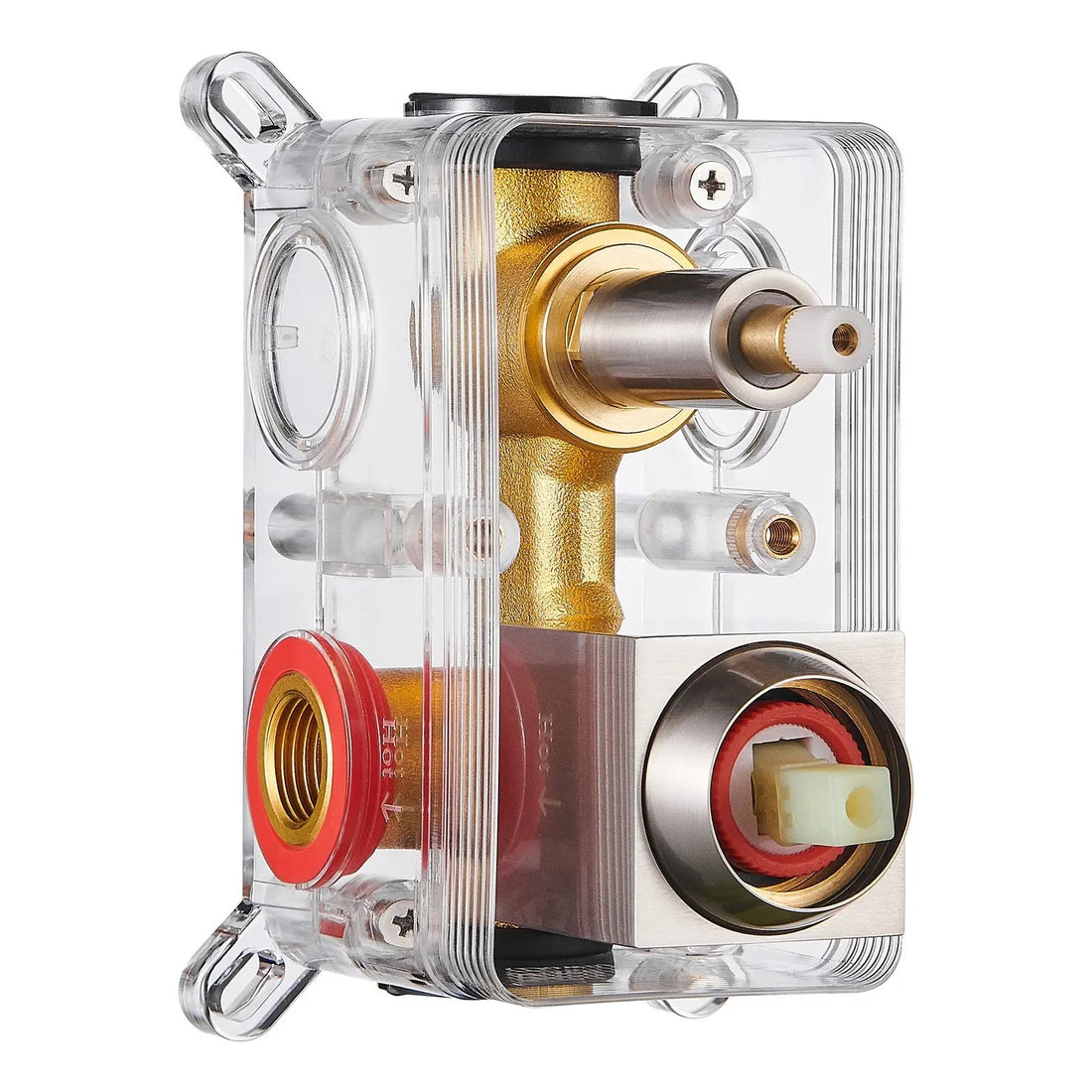 Shower Valve Core with Pressure Balancing Valve Brushed Nickel Cobbe official