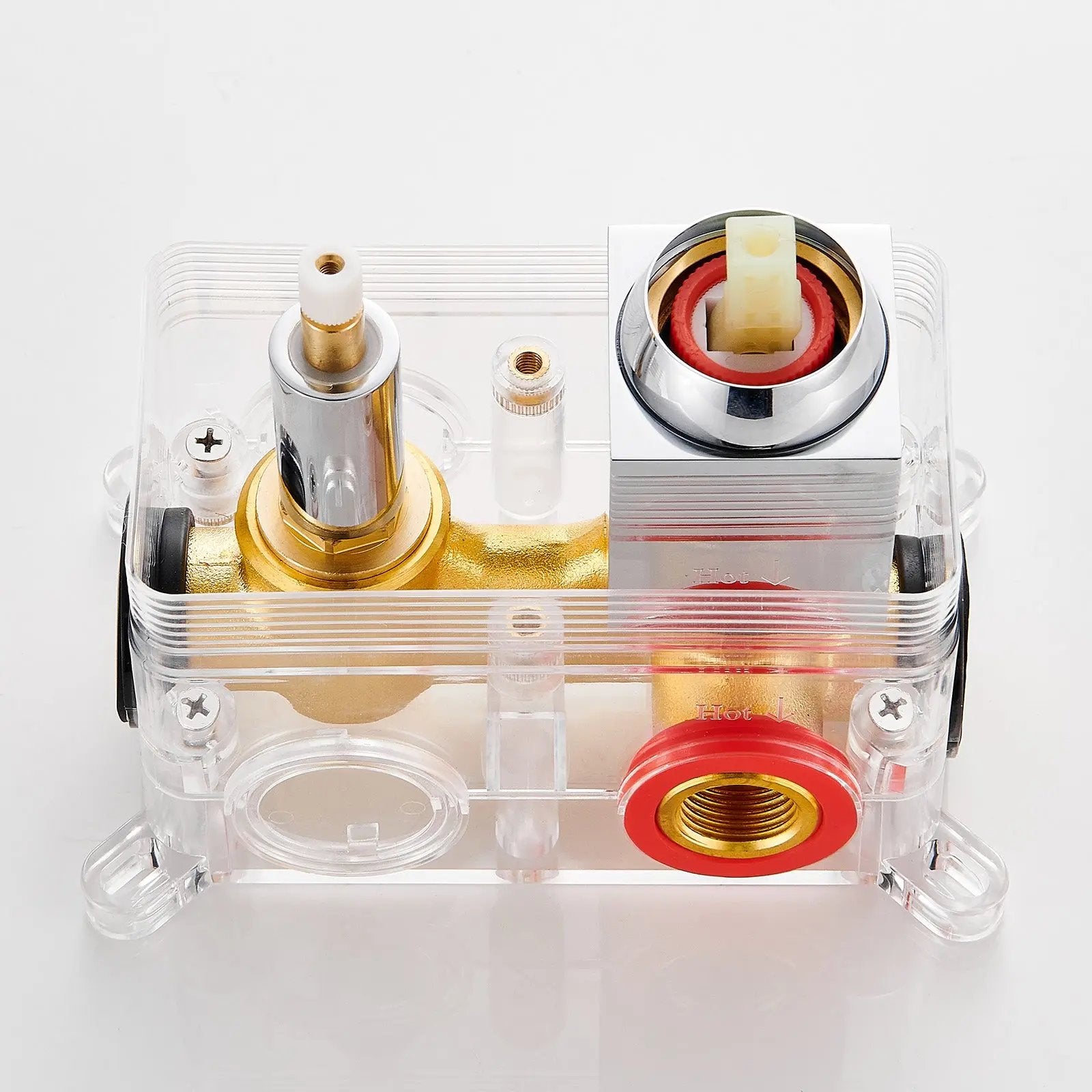 Shower Valve Core with Pressure Balancing Valve Chrome Cobbe official