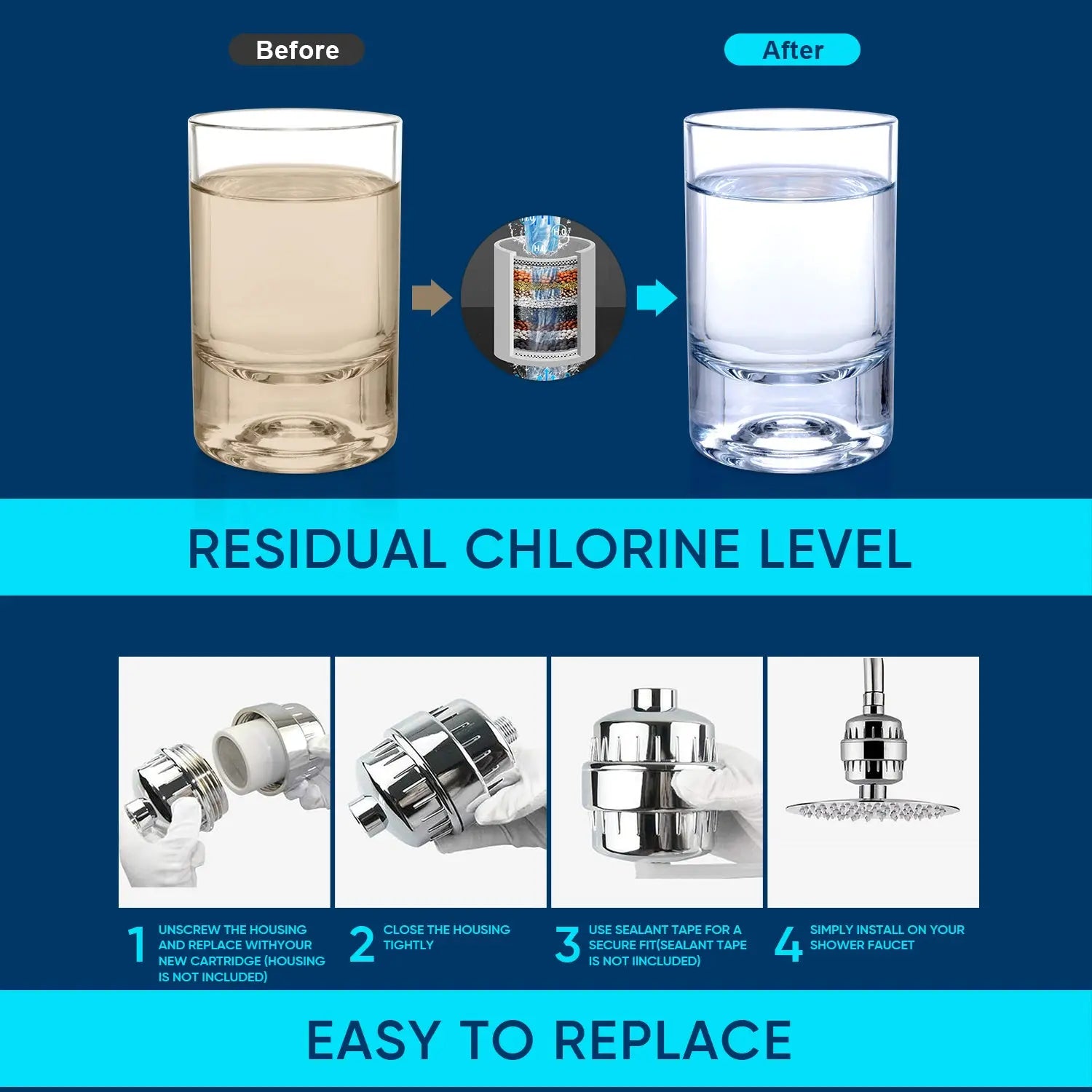 Cobbe Shower Filter Replacement 20 Stage for Shower Filter Cobbe