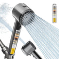 Cobbe Ion Drops Filtered Shower Head - High Pressure, 4+1 Spray Modes with Power Wash for Hard Water, Removes Chlorine Cobbe
