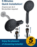 Cobbe 48-Setting High Pressure 3-Way Shower Head Combo, Hand Held Shower & Rain Shower Separately or Together, 4.7