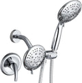 Cobbe Shower Head with handheld, High Pressure Shower Faucet Set with Hose Adjustable Bracket Rubber Washers, Dual 2 In 1 Shower System (Valve Include) Cobbe