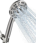 Cobbe 8 Functions Shower Head with handheld, High Pressure Shower Head Set with Hose Adjustable Bracket Rubber Washers (Matte Black) Cobbe