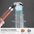 Cobbe Filtered LED Shower Head with Handheld, Color Changing, High Pressure Shower Head with Filter, Water Saving Spray Handheld Showerheads with Hose and Base for Dry Skin & Hair Cobbe