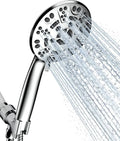 Cobbe 8 Functions Shower Head with handheld, High Pressure Shower Head Set with Hose Adjustable Bracket Rubber Washers (Matte Black) Cobbe