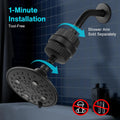 Cobbe 6-Setting High Pressure Filtered Shower Head Combo, Detachable Rain Shower Head with 20 Stage Shower Head Filter for Hard Water - Remove Chlorine and Harmful Substances Cobbe official