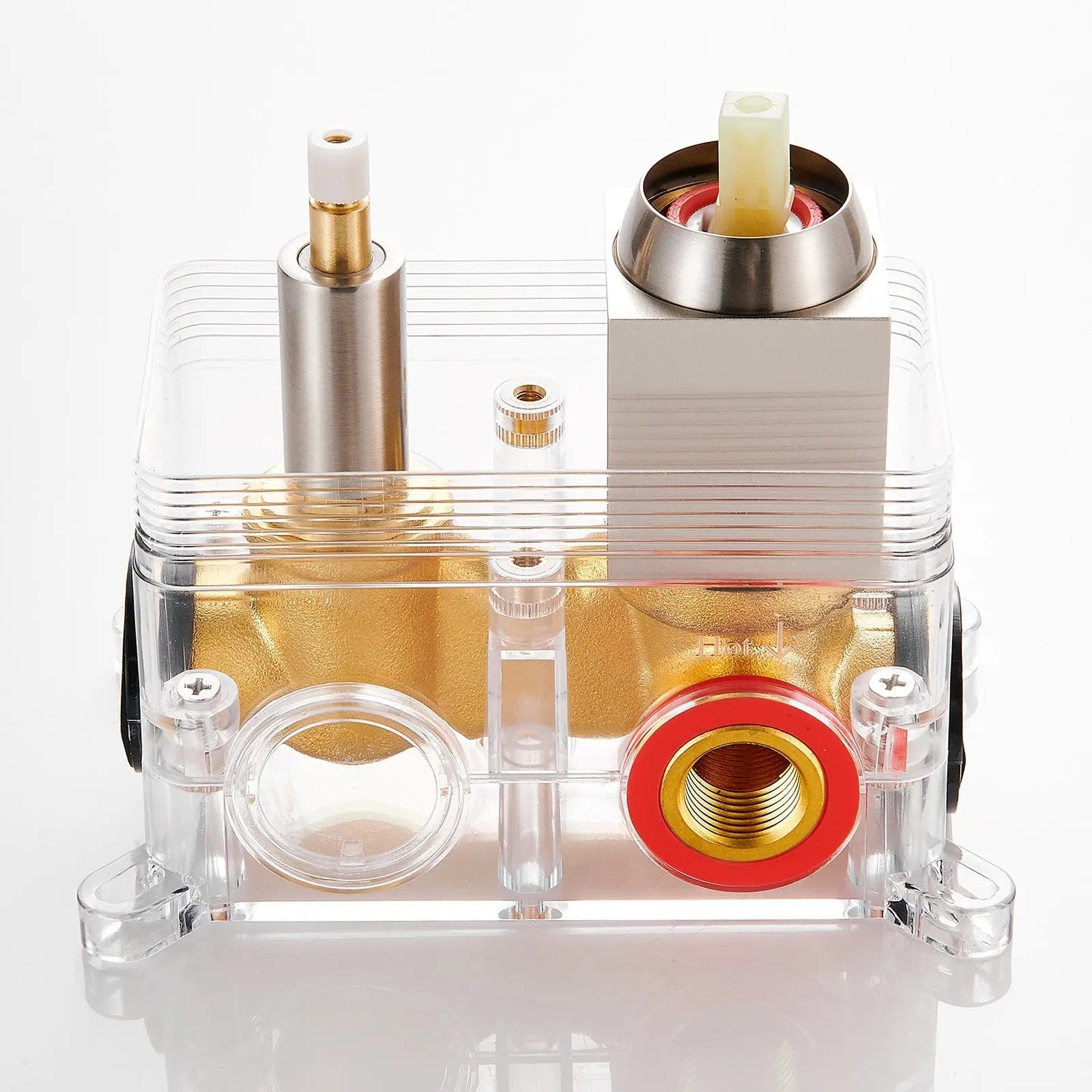 Shower Valve Core with Pressure Balancing Valve Brushed Nickel Cobbe official