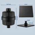 Cobbe High Pressure Filtered Shower Head with Rain Shower Head Cobbe