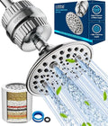 Cobbe 6-Setting High Pressure Filtered Shower Head Combo, Detachable Rain Shower Head with 20 Stage Shower Head Filter for Hard Water - Remove Chlorine and Harmful Substances Cobbe official