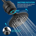 Cobbe 6-Setting High Pressure Filtered Shower Head Combo, Detachable Rain Shower Head with 20 Stage Shower Head Filter for Hard Water - Remove Chlorine and Harmful Substances Cobbe official