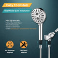 Cobbe Filtered Handheld Showerhead with 9 Spray Modes - Hard Water Filter Removes Chlorine & Impurities Cobbe