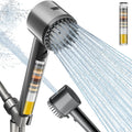 Cobbe Ion Drops Filtered Shower Head - High Pressure, 4+1 Spray Modes with Power Wash for Hard Water, Removes Chlorine Cobbe