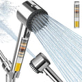 Cobbe Ion Drops Filtered Shower Head - High Pressure, 4+1 Spray Modes with Power Wash for Hard Water, Removes Chlorine Cobbe