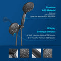 Cobbe Dual 2 in 1 shower head 48-Setting with hose Cobbe