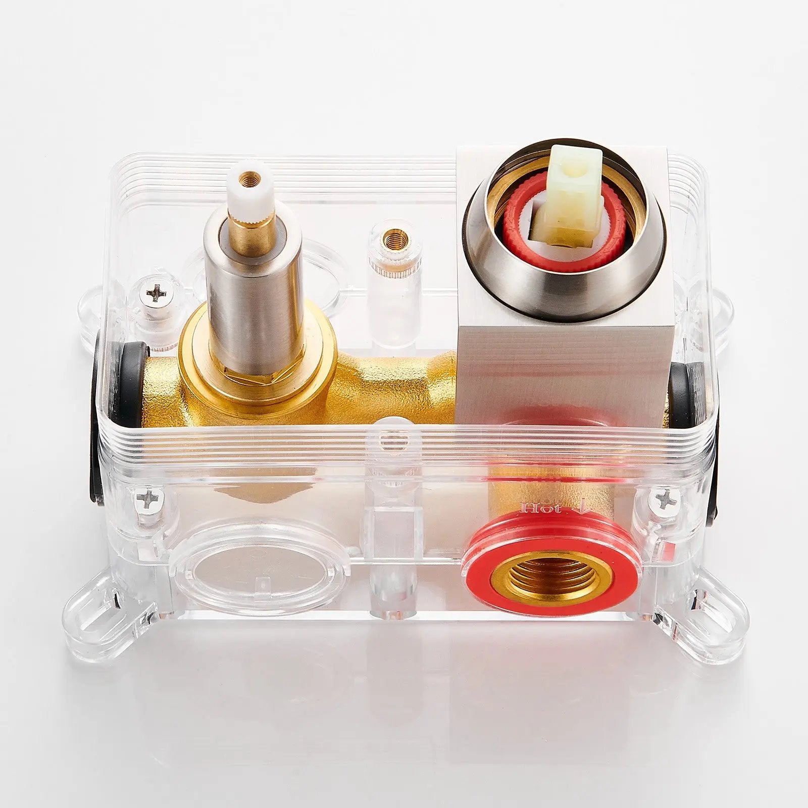 Shower Valve Core with Pressure Balancing Valve Brushed Nickel Cobbe official