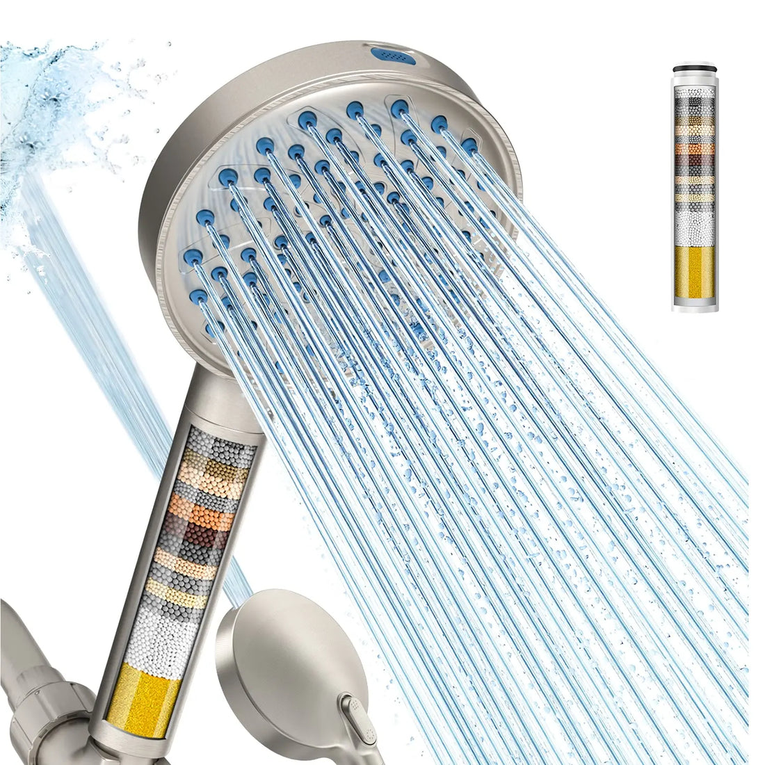 Cobbe Filtered Shower Head with Handheld, 7-mode High Pressure, Removes Chlorine & Hard Water Cobbe